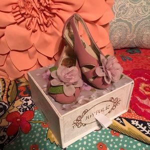 Joyfolie girl flats pink size 8